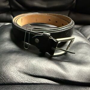 Men's Black Leather Belt